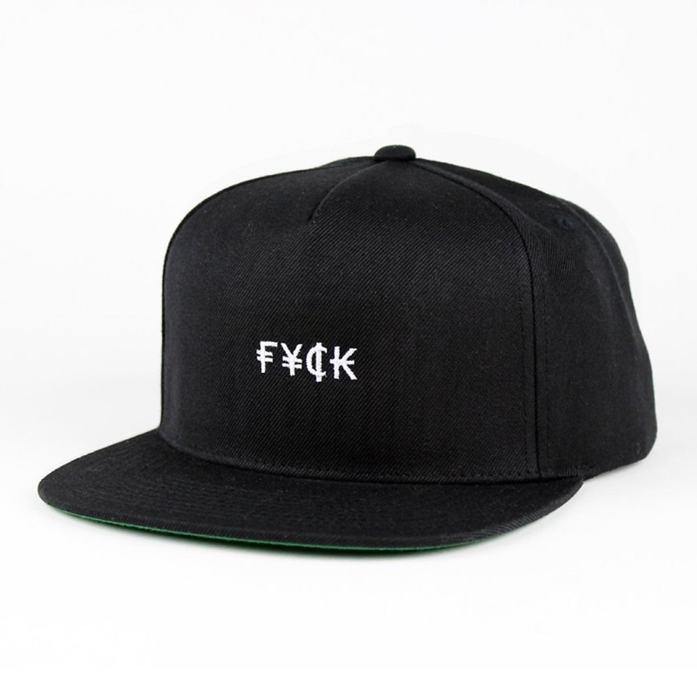 Snapback Cap FYCK Currency symbols Limited Hat